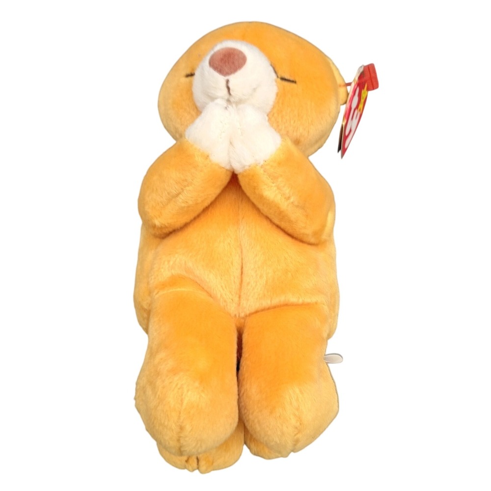 Ty Beanie Baby Hope the Bear 1998 Prayerful Soft Ginger Colored Plush Toy NWT